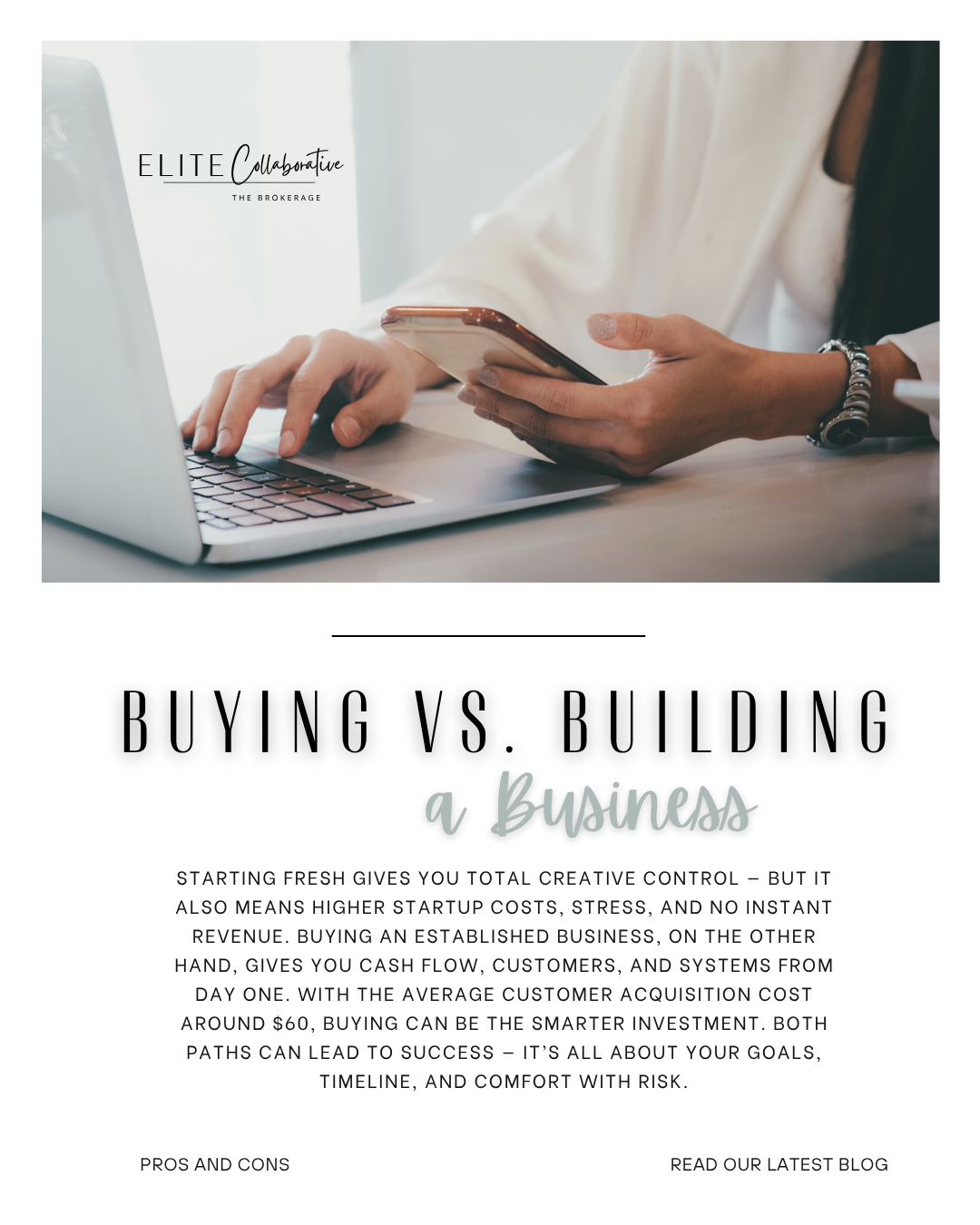Buying Established VS. Building A Business From Scratch?
