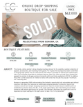 *SOLD* Online Drop-Shipping Boutique $62,000