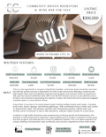*SOLD* Trendy Bookstore & Wine Bar with 60K+ Following & Built-In Traffic