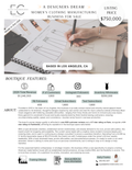 Profitable Women’s Apparel Brand | $179K+ SDE | Fashion Designer’s Dream Business/Great Customer Base/Made in USA