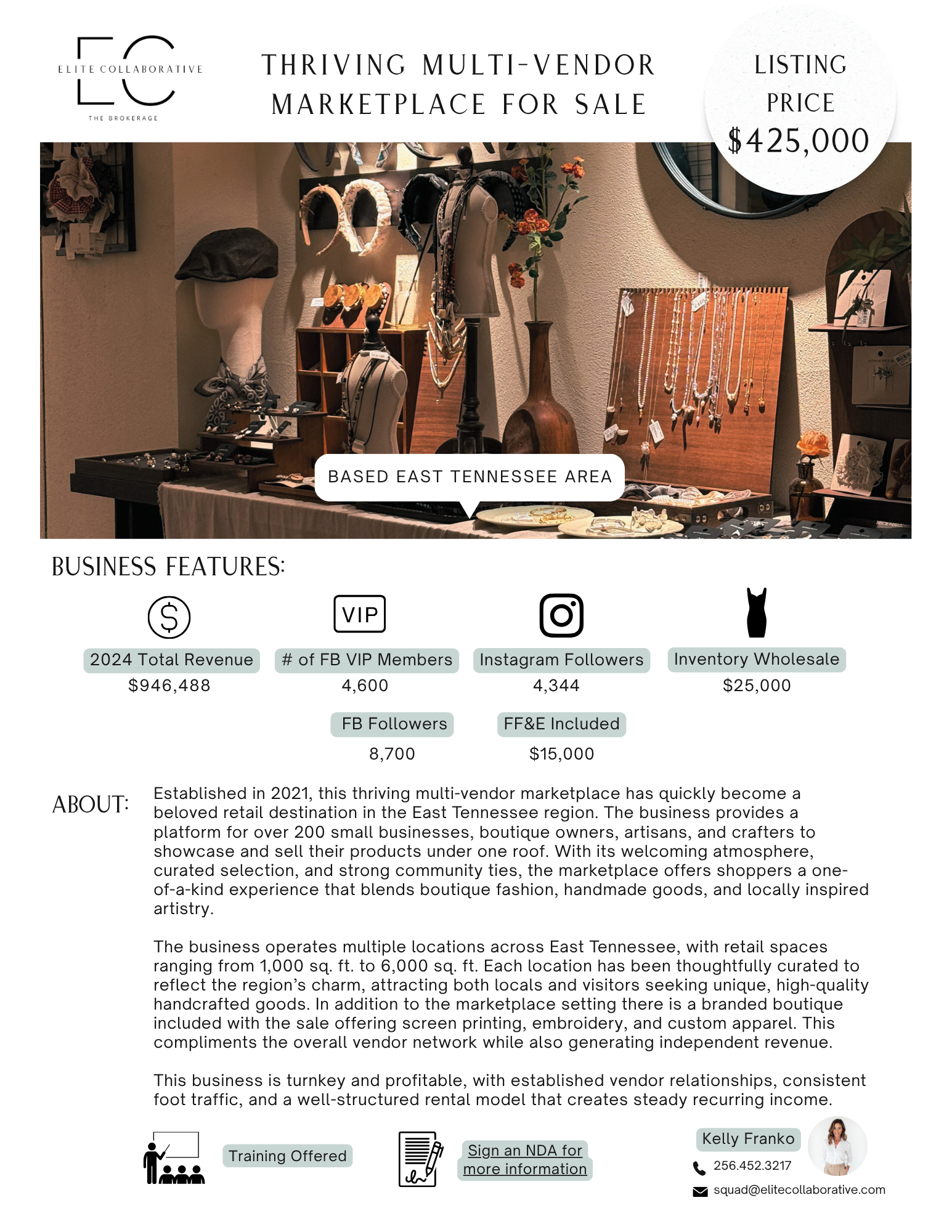 Thriving Multi-Vendor Marketplace $425,000