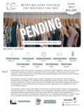 *Pending Sale* Gorgeous Metro Magazine Featured Turnkey Women's Boutique