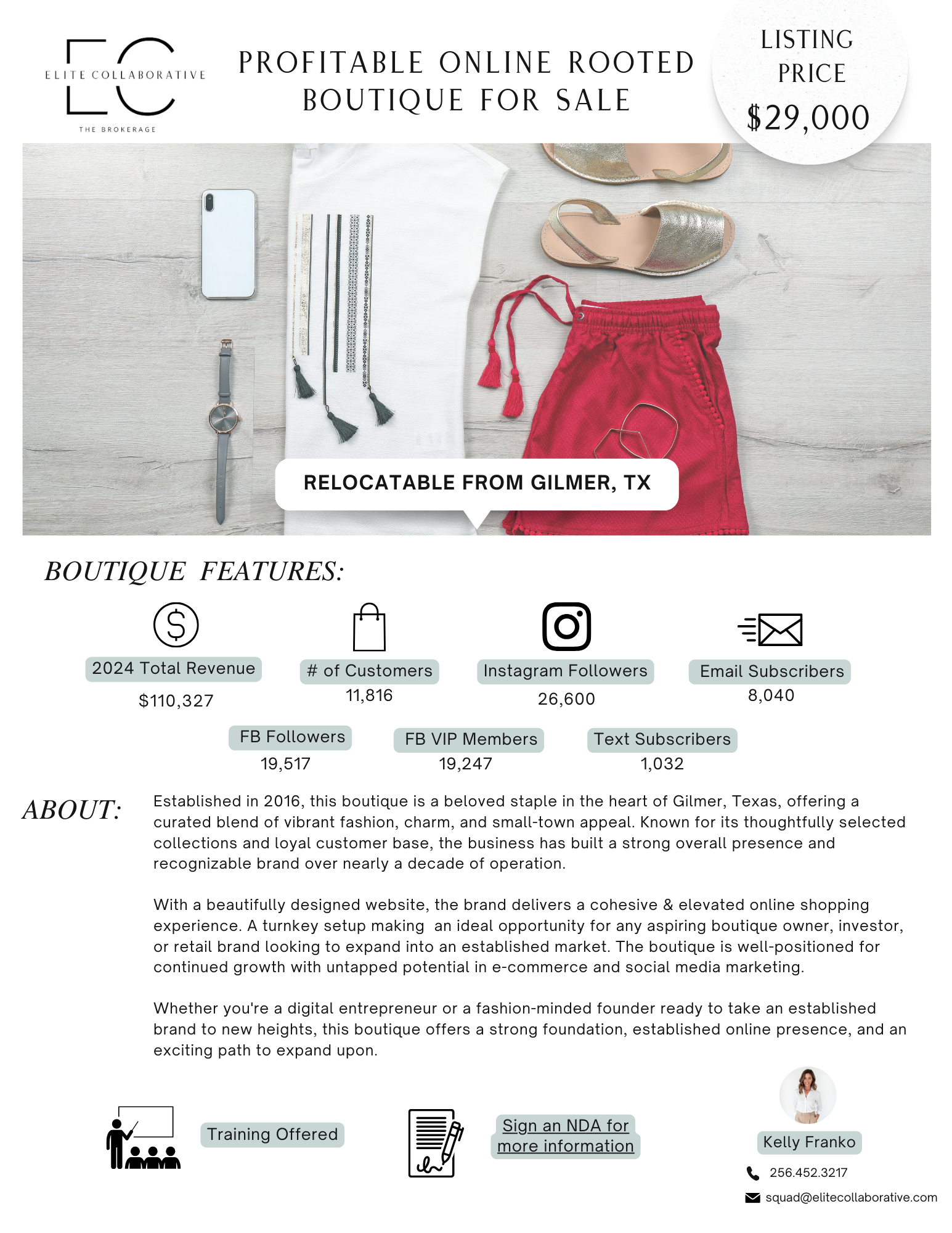 Profitable Online Rooted Boutique $29,000